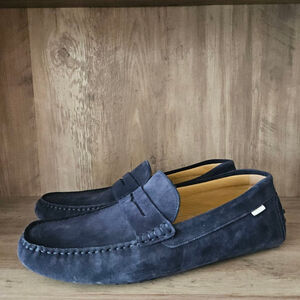 Oliver Cabell Suede Driving Loafers Blue Mens 45 US 12
